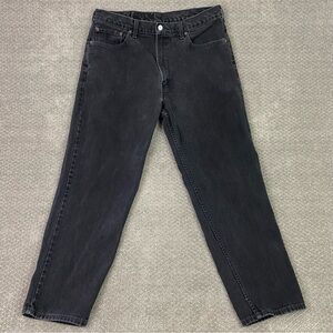 Y2K Levi's 550 Jeans Men's 38 x 30 Actual 36 x 29 Black Relaxed Fit Tapered Leg